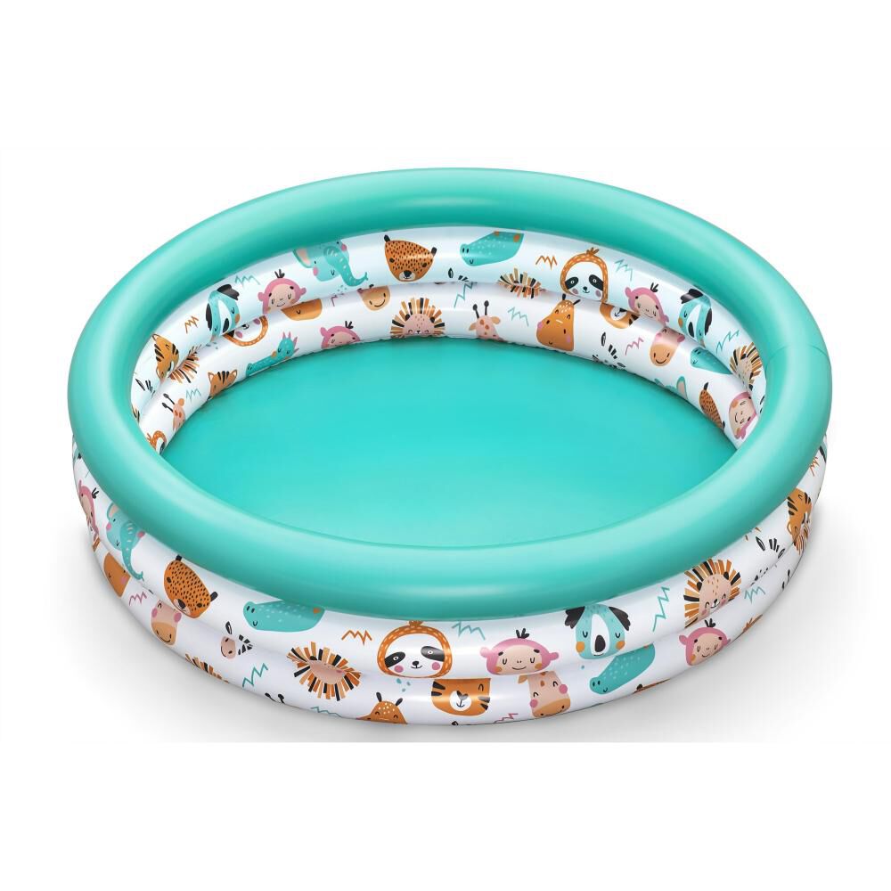 Piscina Infantil Inflable Bestway Triple Ring Safari Pals De 1,02 M X 25 Cm image number 2.0
