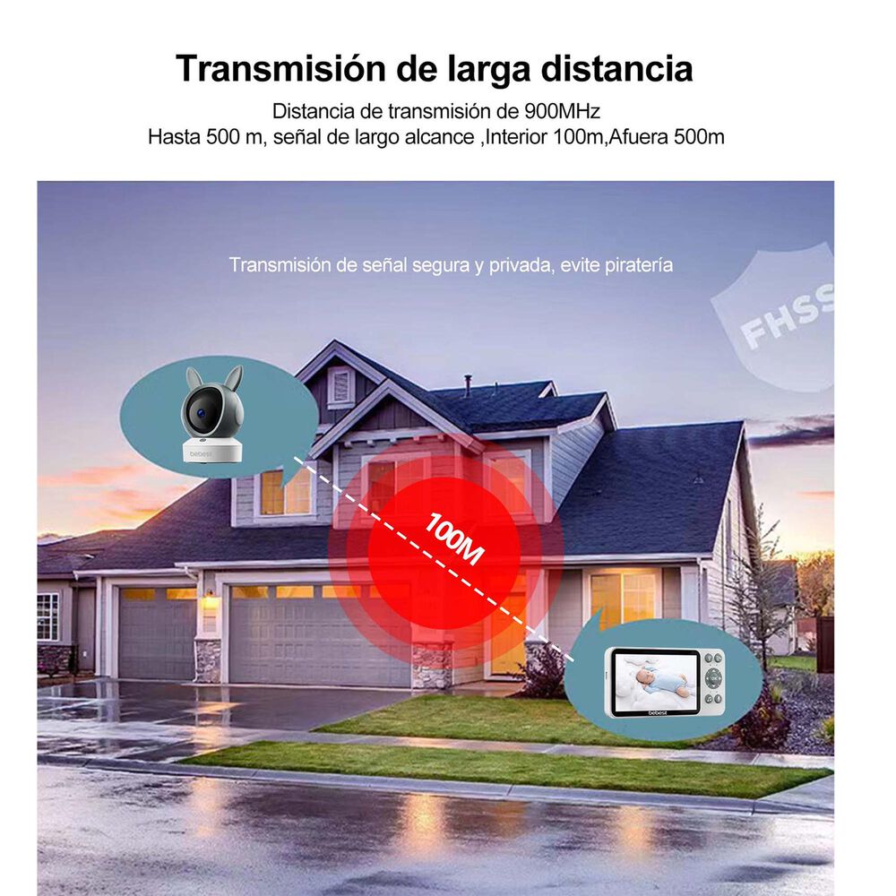 Monitor Camara 360 Smartguard Hf3.0 Wifi1080p Ruido+soporte image number 6.0
