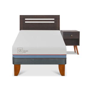 Cama Europea Cic Excellence Plus / 1.5 Plazas / Base Normal + Set De Maderas