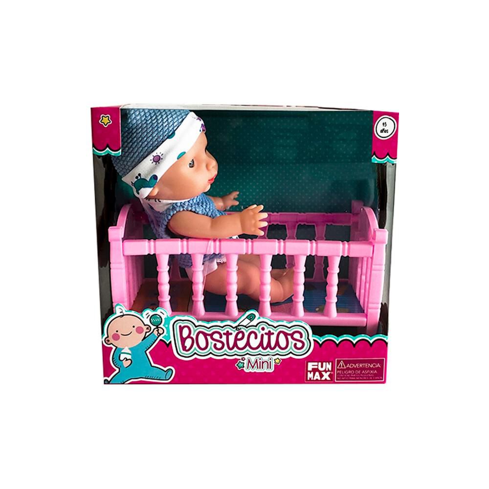 Muñeca Babydoll Bostecitos Mini 8" + Cuna image number 9.0