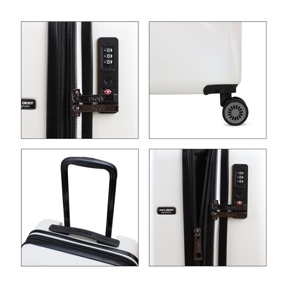 Pack 2 Maletas Donna Karan Luxe S 10kg + L 23kg Blanco Dkny image number 7.0