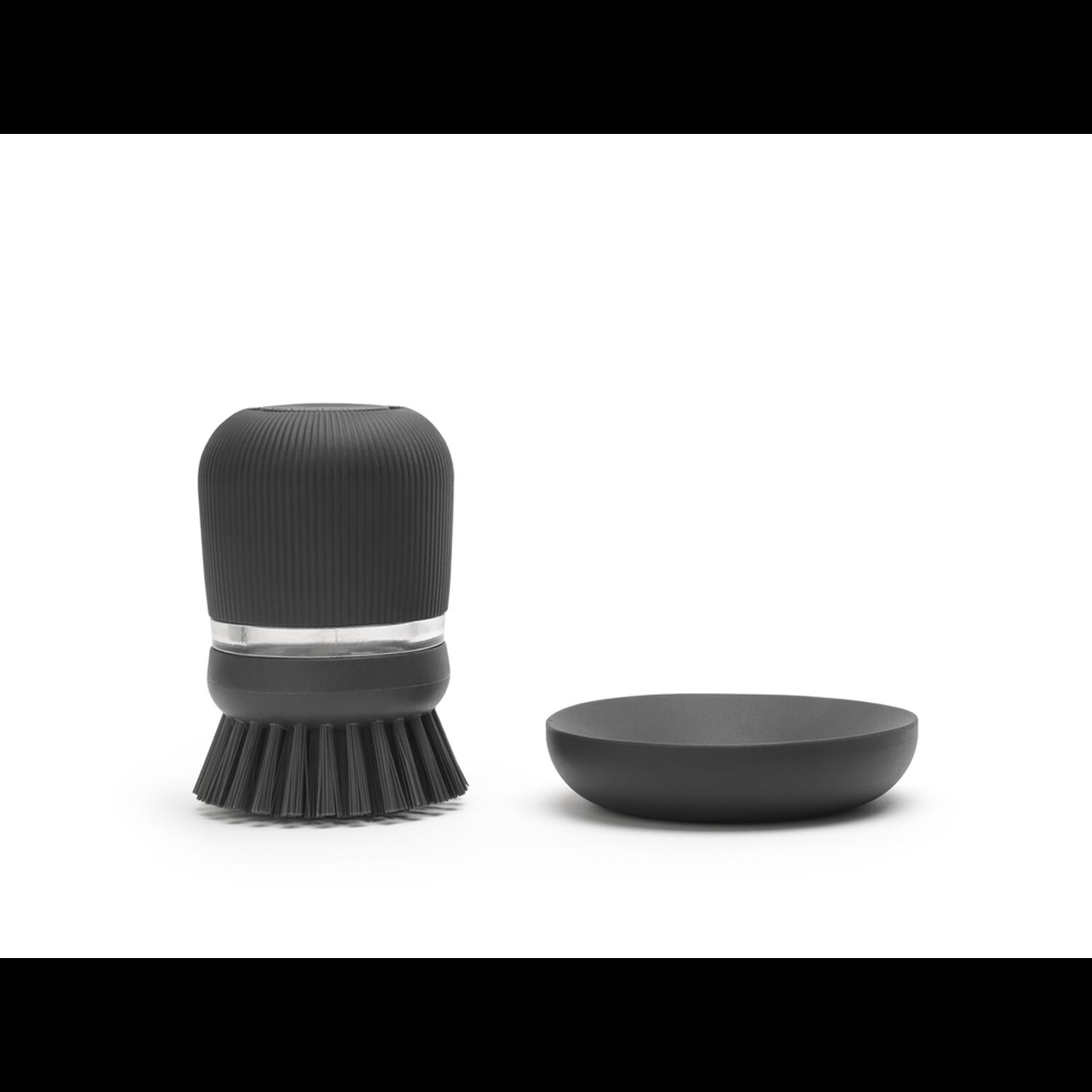 Cepillo Para Platos Con Dispensador Dark Grey image number 1.0