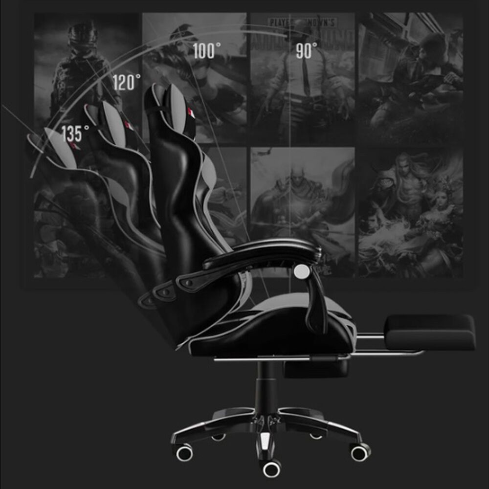 Silla Gamer Ergon&oacute;mica Gris image number 3.0