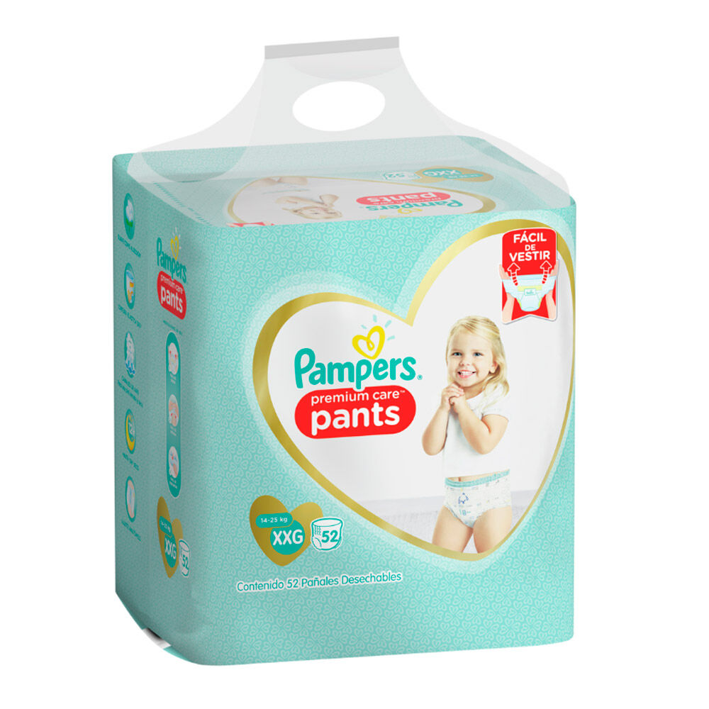 Pañales Desechables Pampers Premium Care Pants Xxg 52 Uds. image number 1.0