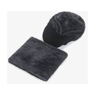 Set Calentador De Gorro Con Visera M&aacute;s Bufanda Unisex
