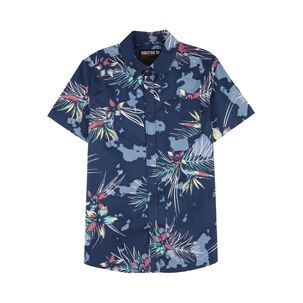 Camisa Estampada Slim Manga Corta Hombre Rolly Go
