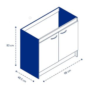 Mueble De Cocina Mobitex Acacia Arena