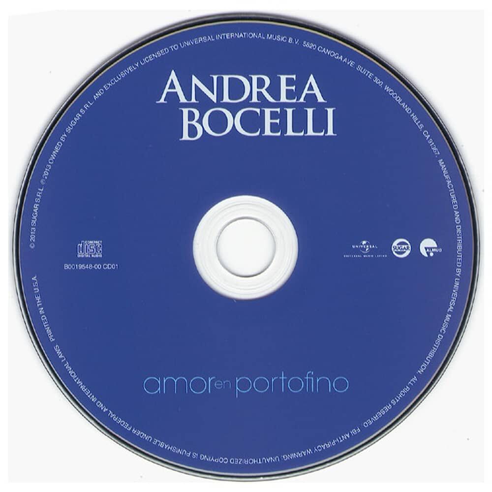 Andrea Bocelli - Love In Portofino (cd+dvd) | Cd image number 2.0