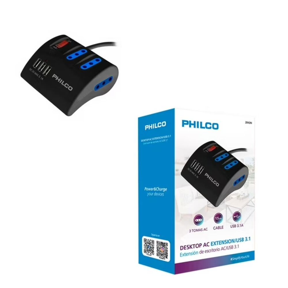 Alargador Extension De Escritorio Switch 1.5mts Negro image number 3.0