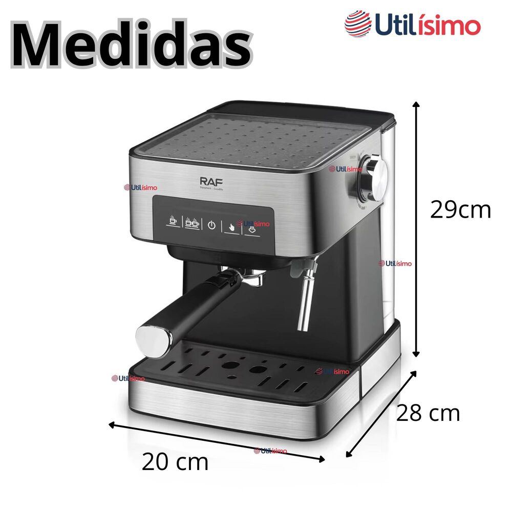 Máquina Café Espresso Capuccino Espumador De Leche Antigoteo 1.5 Litros image number 3.0