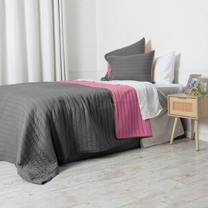 Quilt Toledo Mf 2 P Verde -rosado