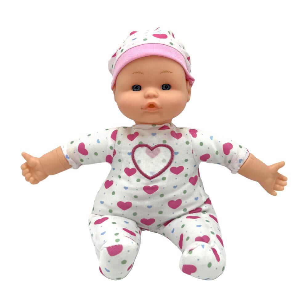 Muñeca Baby Doll Bostecitos Cuerpo Blando 12" Corazón, 12 Sonidos Ass image number 8.0