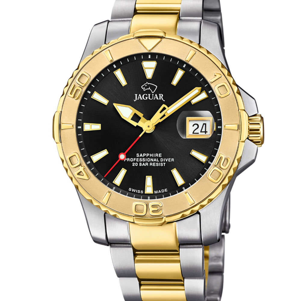 Reloj J970/3 Jaguar Negro Hombre Clair De Lune image number 0.0
