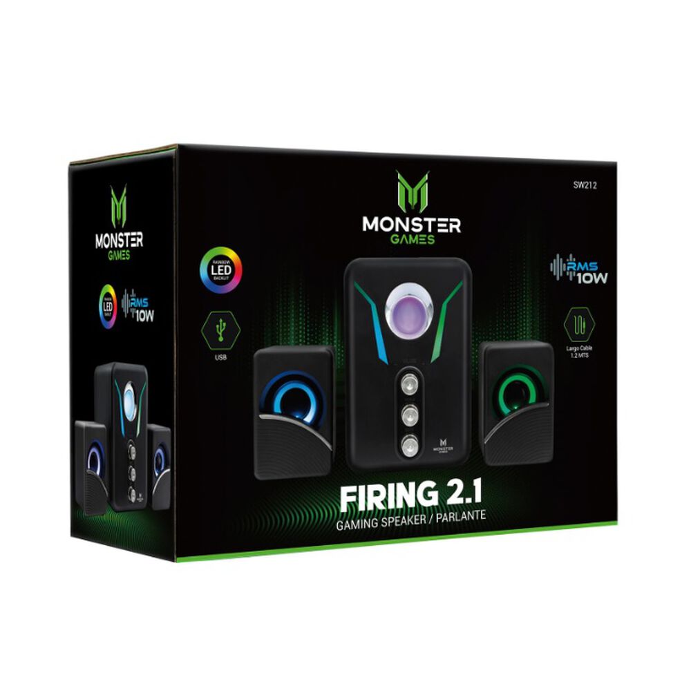 Subwoofer Gamer Monster 2.1 Sw212 image number 0.0