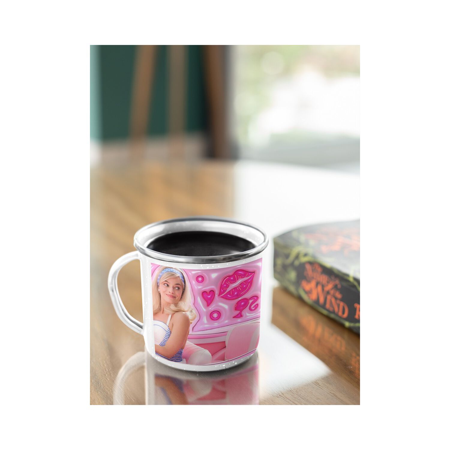 Taza Enlozada Lechera Barbie Pelicula Corazones Mu&ntilde;eca image number 3.0