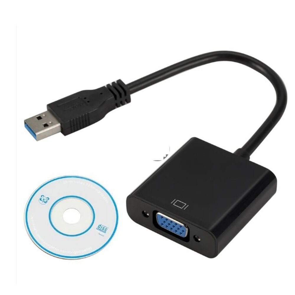 Adaptador Usb A Vga Convertidor Usb 3.0 Normal Macho A Vga Hembra image number 2.0