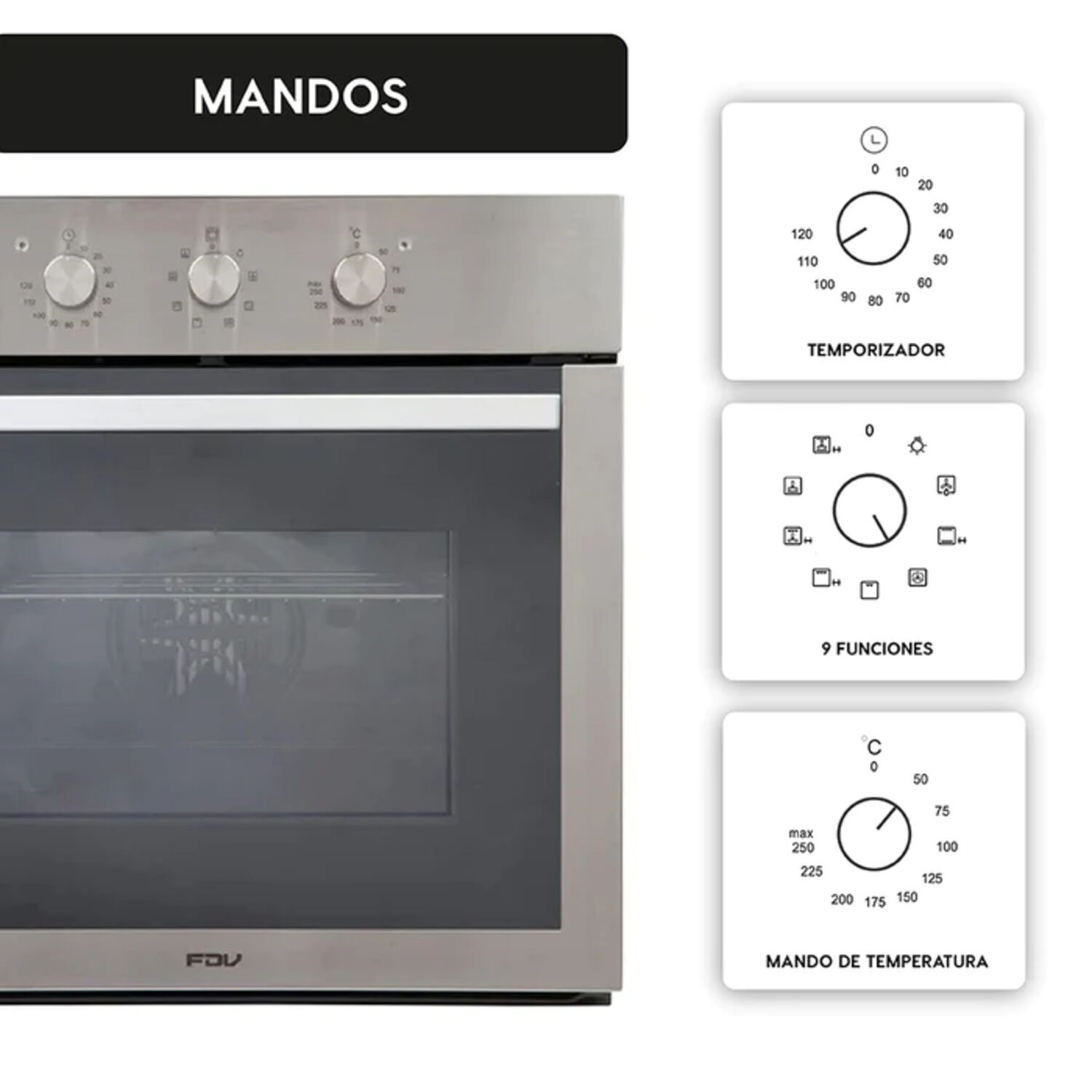 Horno El&eacute;ctrico Fdv Elite - 60 Litros image number 3.0