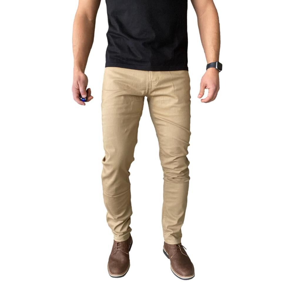 Pantalón Tela Elasticado Slim Fit Colores image number 1.0