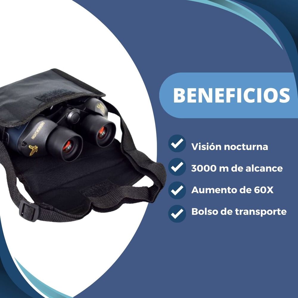 Binoculares Profesionales 60x60 Caza Binocular 1000m Pro image number 6.0