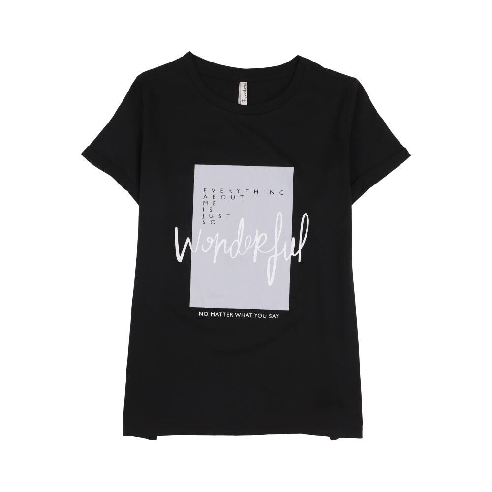 Polera Estampada Manga Corta Cuello Redondo Mujer Freedom image number 0.0