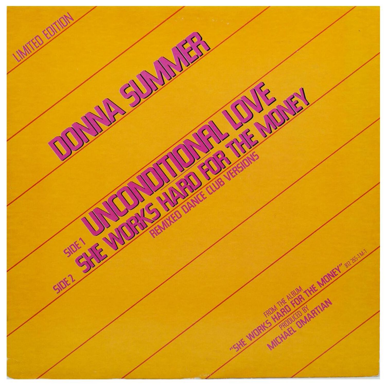 Donna Summer - Unconditional Love | 12" Maxi Single Usado image number 0.0