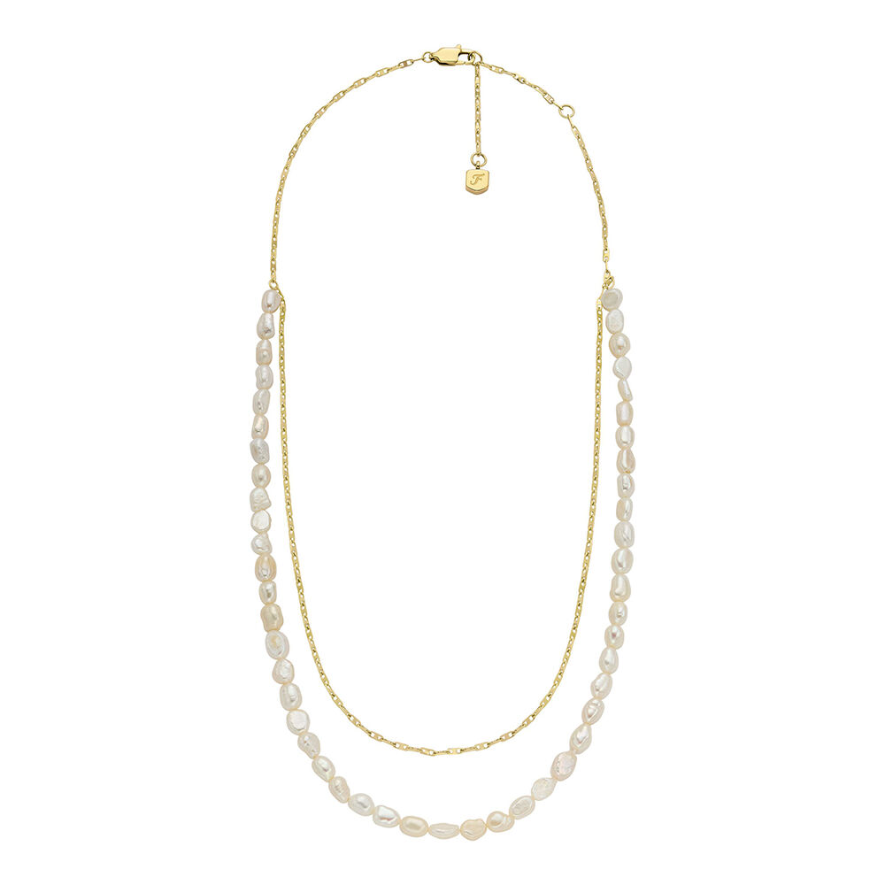 Collar Fossil Jf04728710 Dorado Mujer image number 0.0