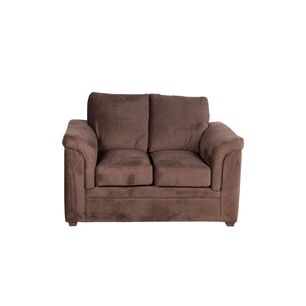 Sofa Ancona 2 Cuerpos Tela Velvet Chocolate