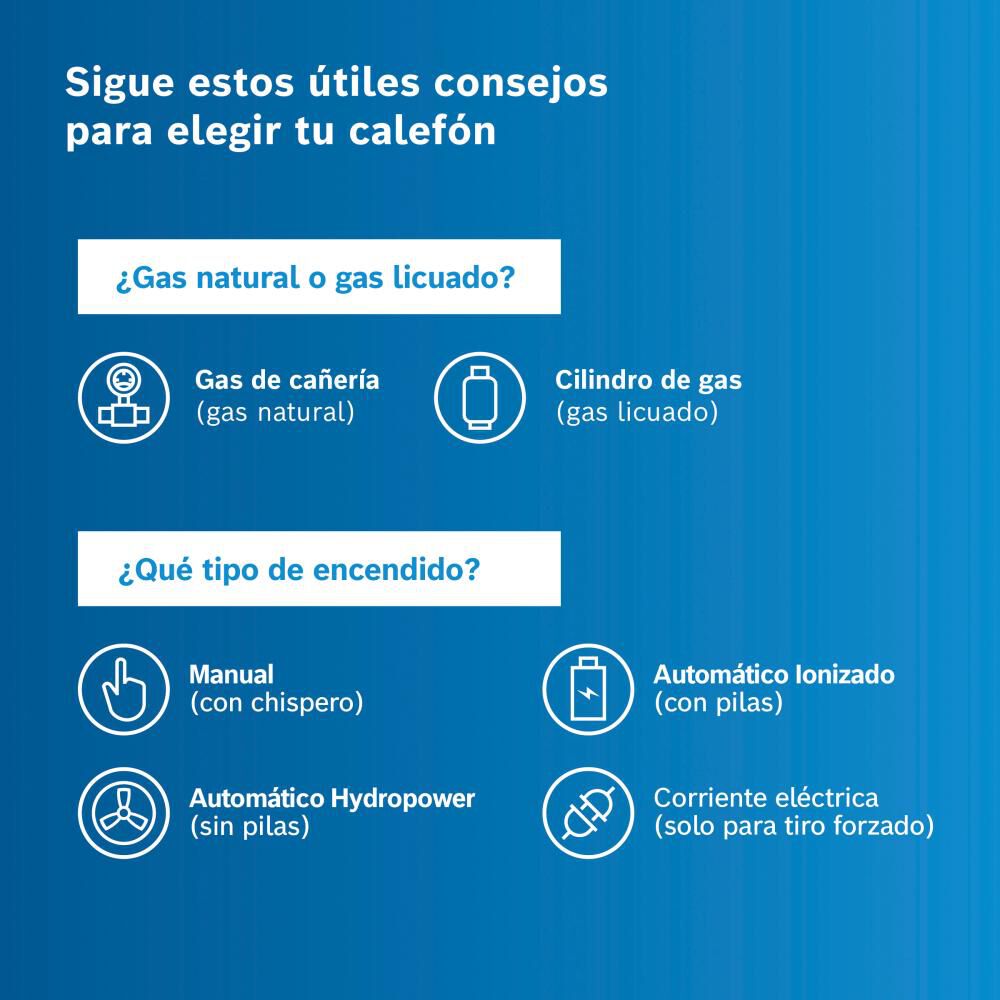 Calefont Junkers Minimaxx / Tiro Natural / Gas Licuado  / 14 Litros image number 5.0