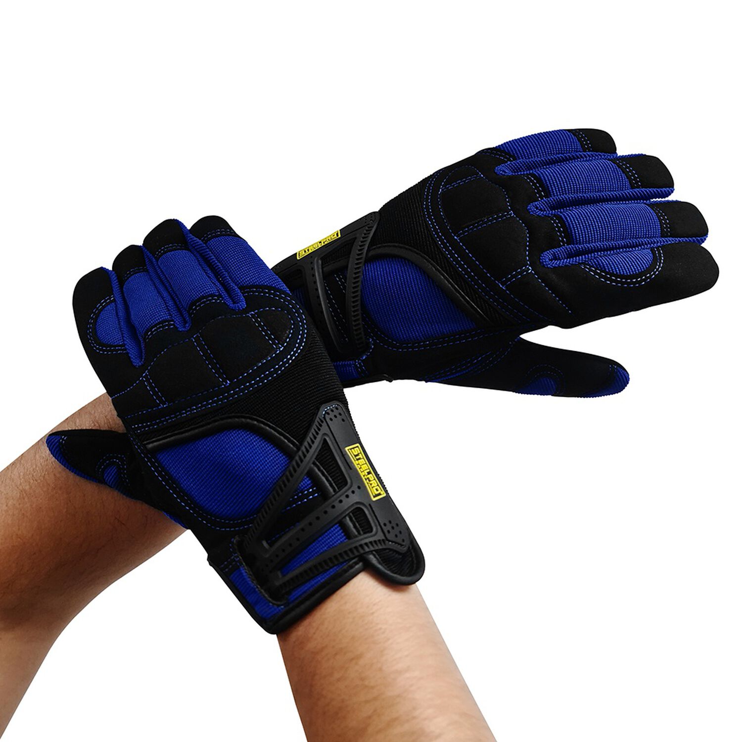 Guante Steelpro Antivibraci&oacute;n Azul image number 4.0