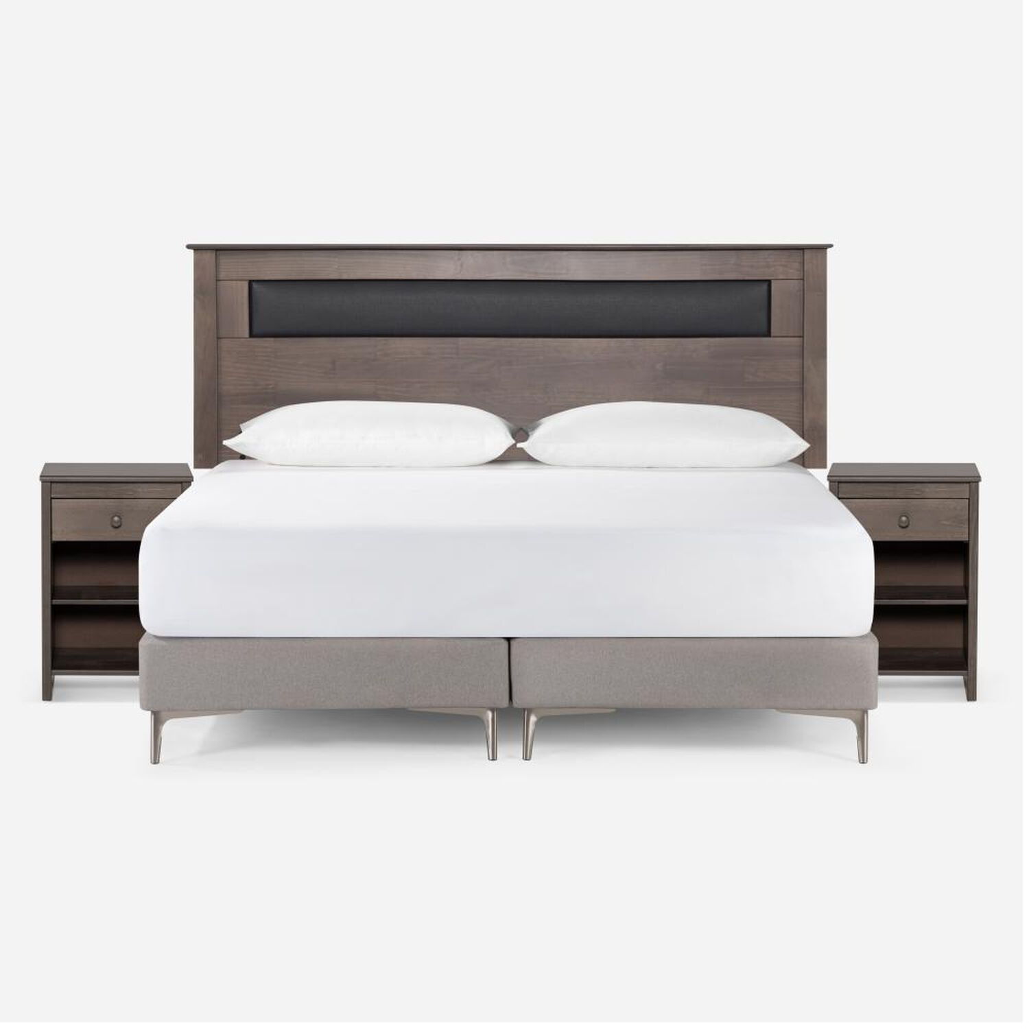 Set De Maderas Rosen Ferrara Gris / King image number 4.0
