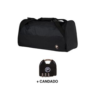 Bolso Eder M 75 Lts Negro + Candado F
