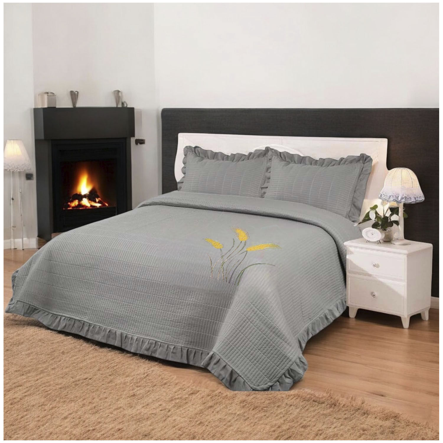 Cubrecama Tipo Quilt Bordado 2 Plazas-09 image number 1.0