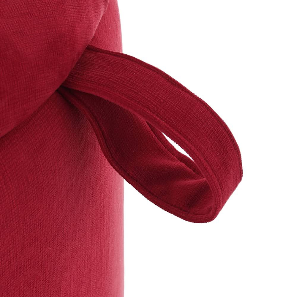 Pouf Ba&uacute;l Zoe Rojo Felpa 60x60x50 Cm image number 3.0
