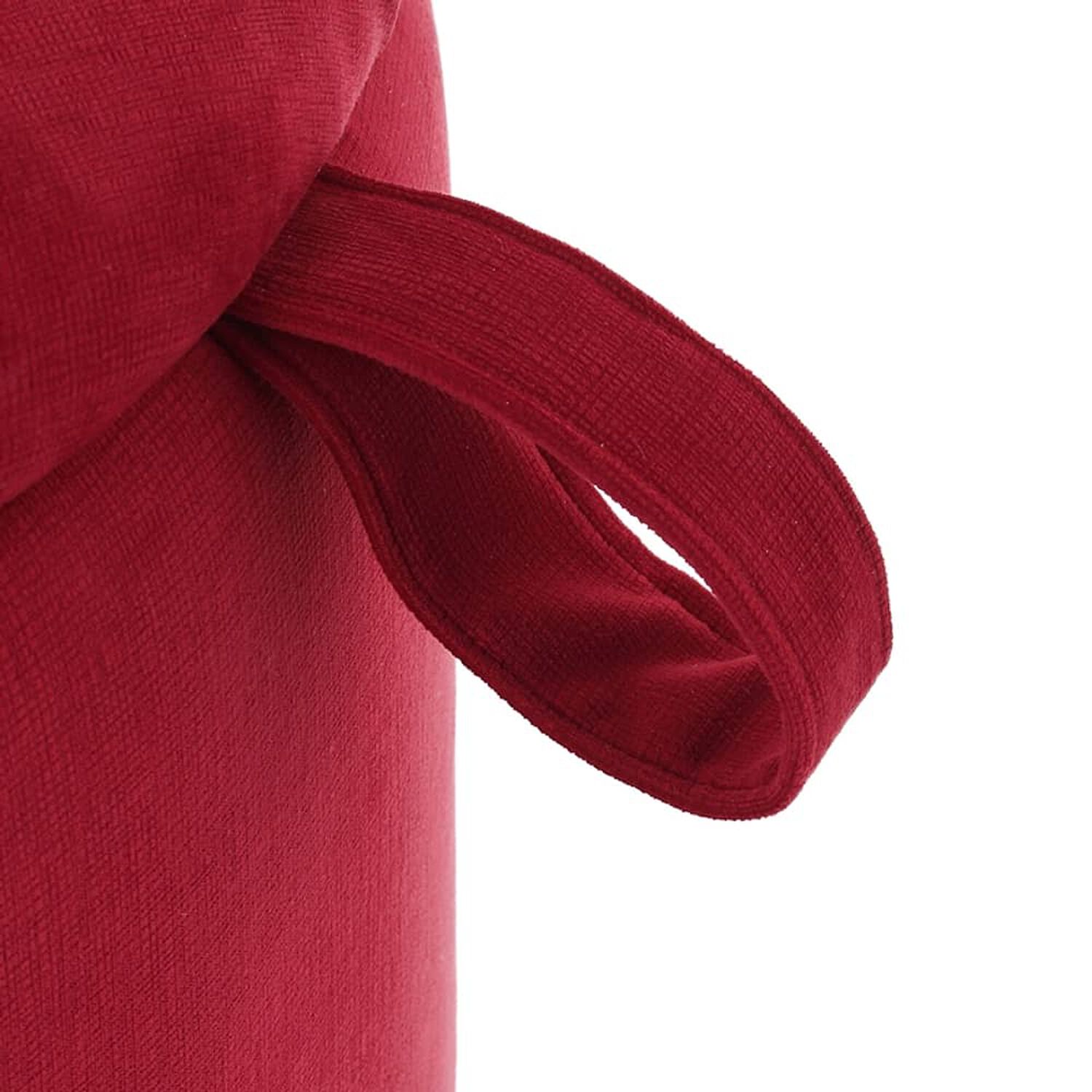 Pouf Ba&uacute;l Zoe Rojo Felpa 60x60x50 Cm image number 3.0