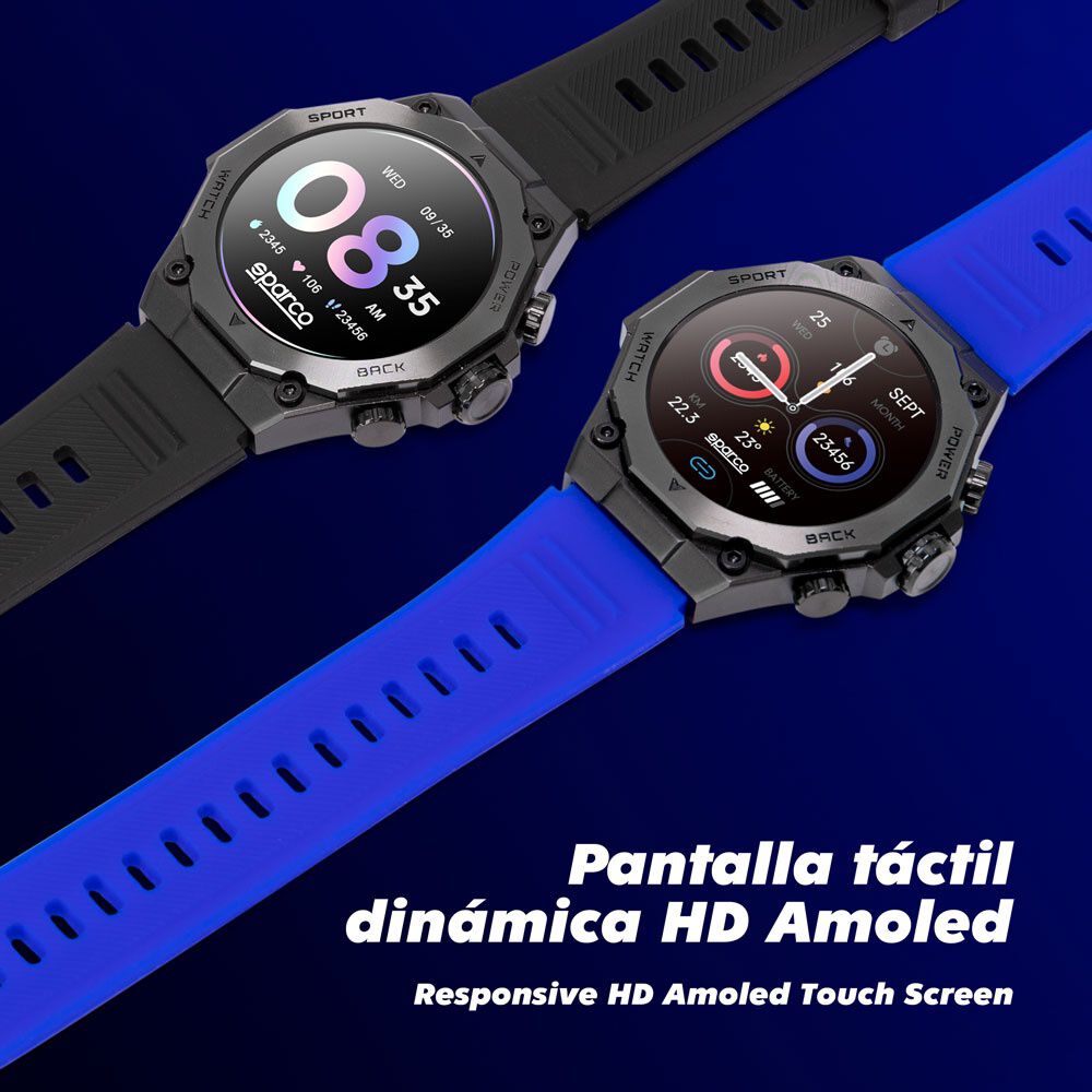 Reloj Inteligente Smartwatch Sparco Deportivo Ip67 Sp-ssw1 image number 5.0