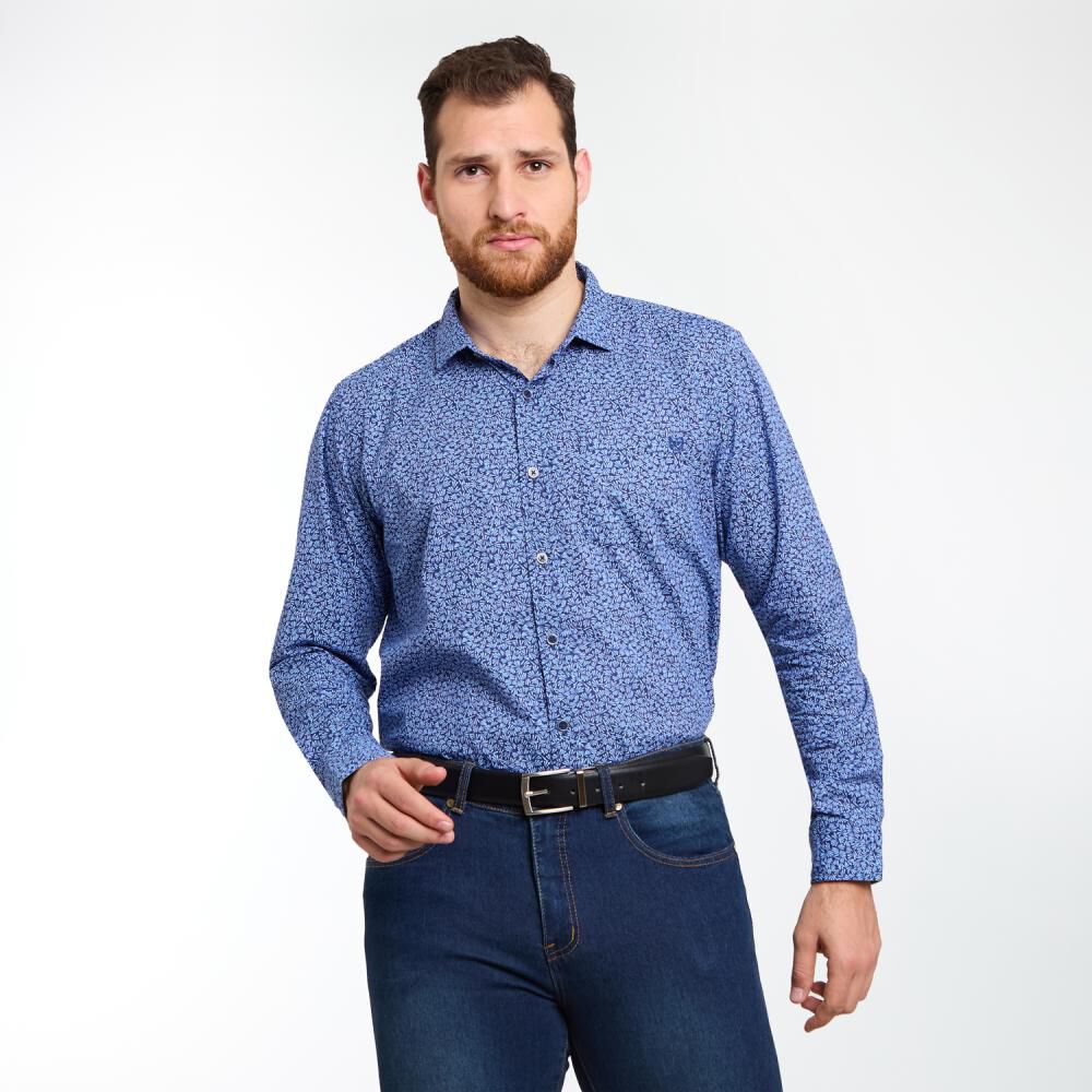 Camisa Fantasía Regular Manga Larga Hombre Peroe image number 0.0
