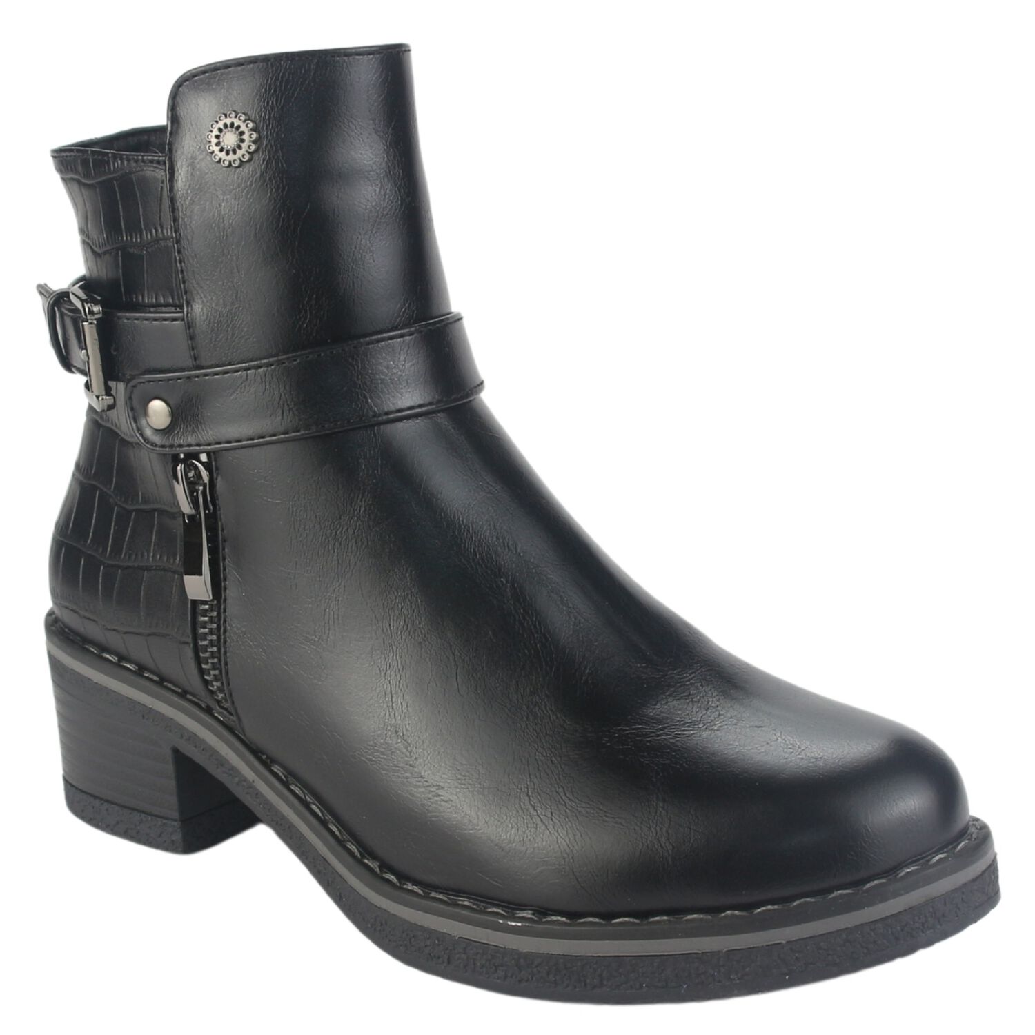 Botin Chalada Mujer Brike-1 Negro Casual image number 2.0