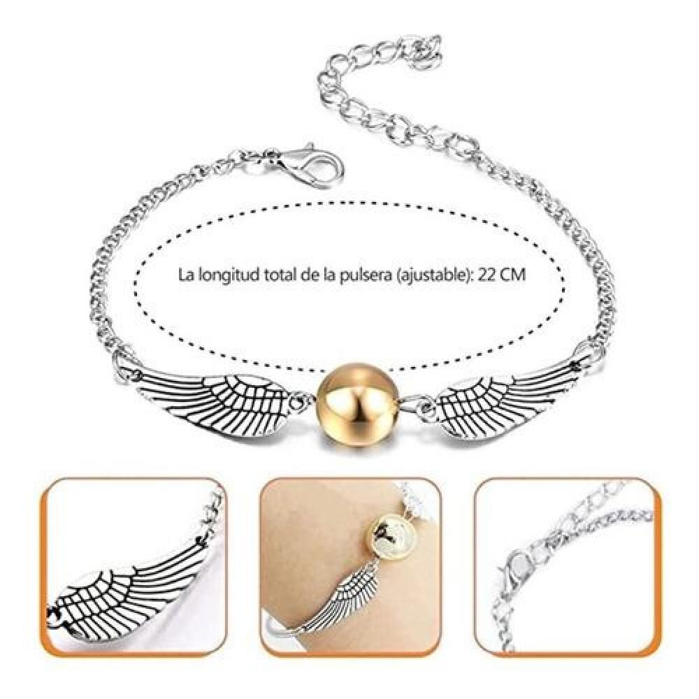 Set Golden Snitch Quidditch Collar + Pulsera Harry Potter image number 7.0