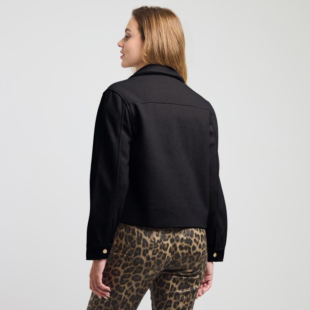 Chaqueta Corta Con Bolsillos Cuello Camisero Mujer Kimera image number 1.0