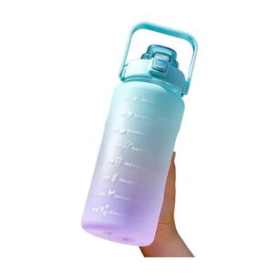 Botella De Agua De 2 Litros Con Pajita Fitness