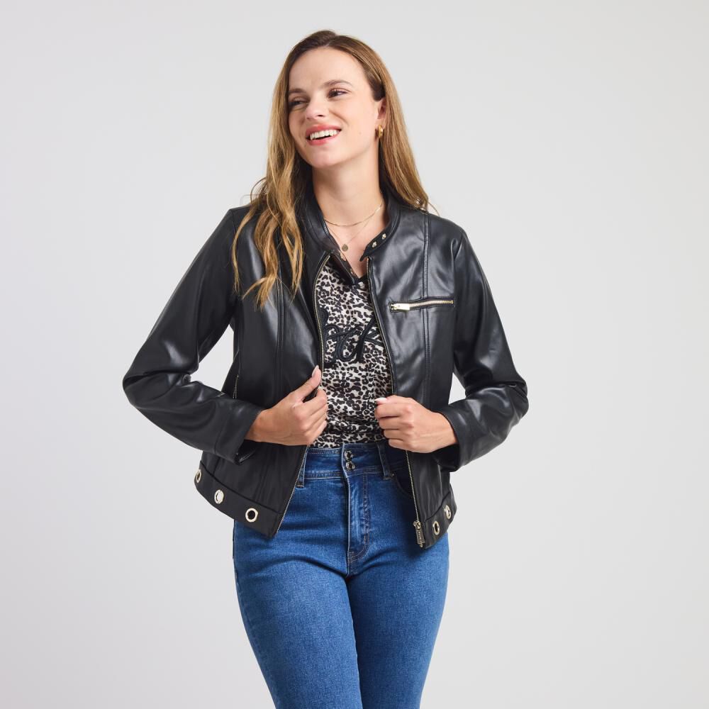 Chaqueta Ecocuero Mujer Chaquetas De Cuero Mujer Hites Chaquetas