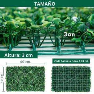 Pack 5 Palmetas Artificial Trebol Vertical De 60x40cm