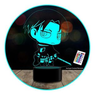 Lampara 3d Shingeki No Kyojin Attack On Titan Levi Kawaii