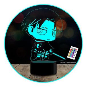 Lampara 3d Shingeki No Kyojin Attack On Titan Levi Kawaii