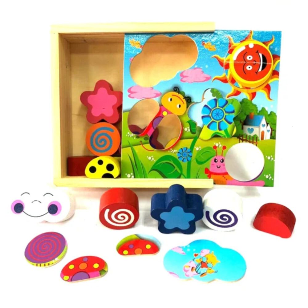 Caja Inteligente De Encaje De Madera Para Ni&ntilde;os De 3+ A&ntilde;os image number 0.0