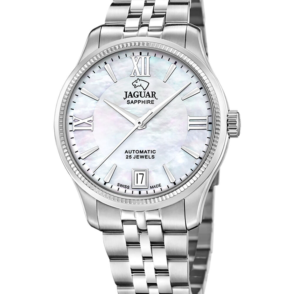 Reloj J1000/1 Jaguar Swiss Blanco Mujer Automático image number 0.0