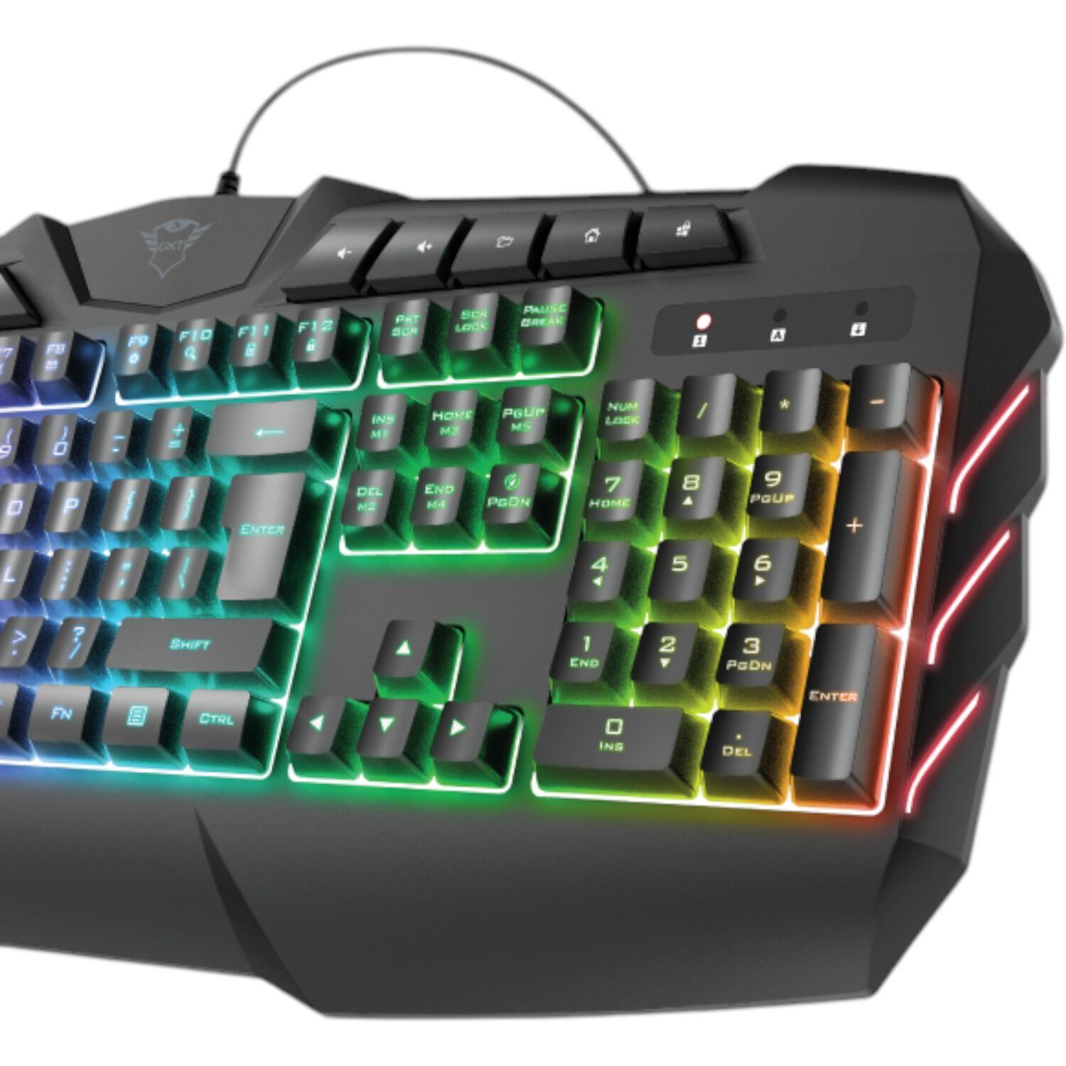 Teclado Gamer Trust Gxt 881 Odyss Full Rgb H&iacute;brido image number 3.0