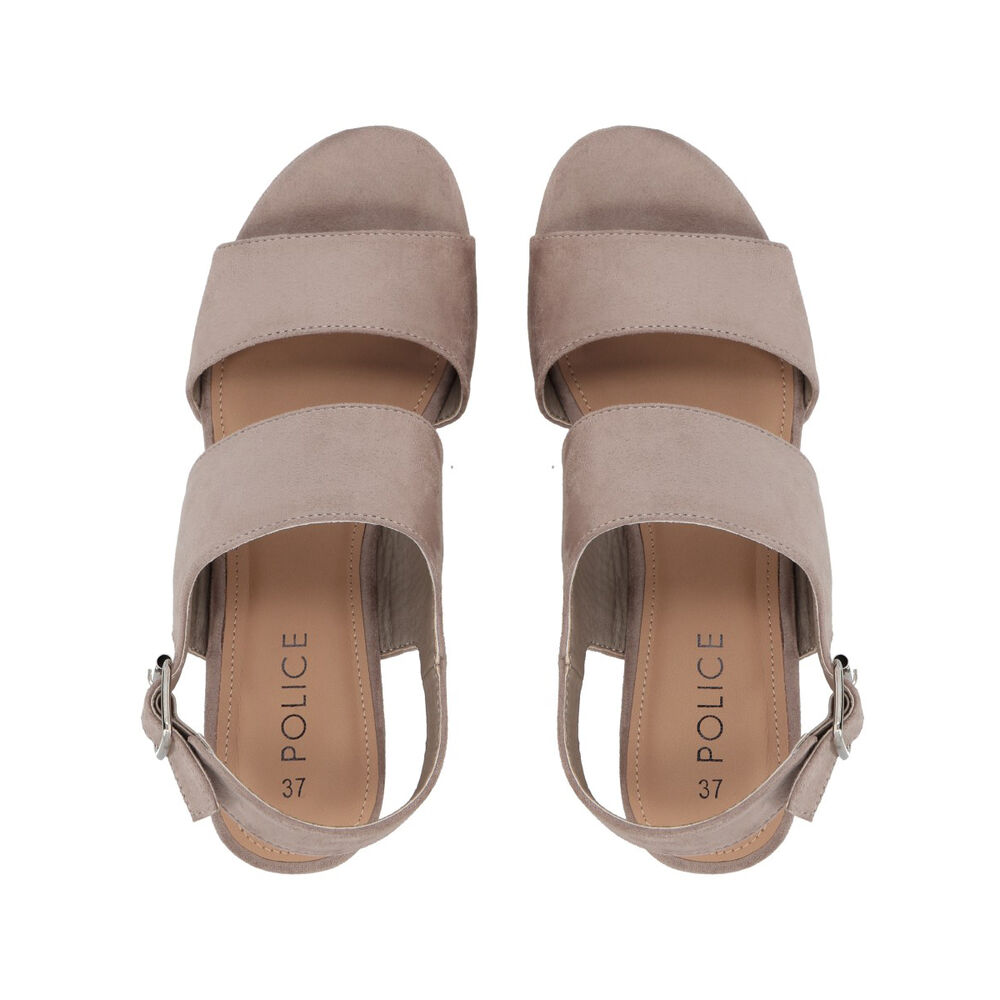 Sandalia Mujer Beige Sofía Police image number 1.0