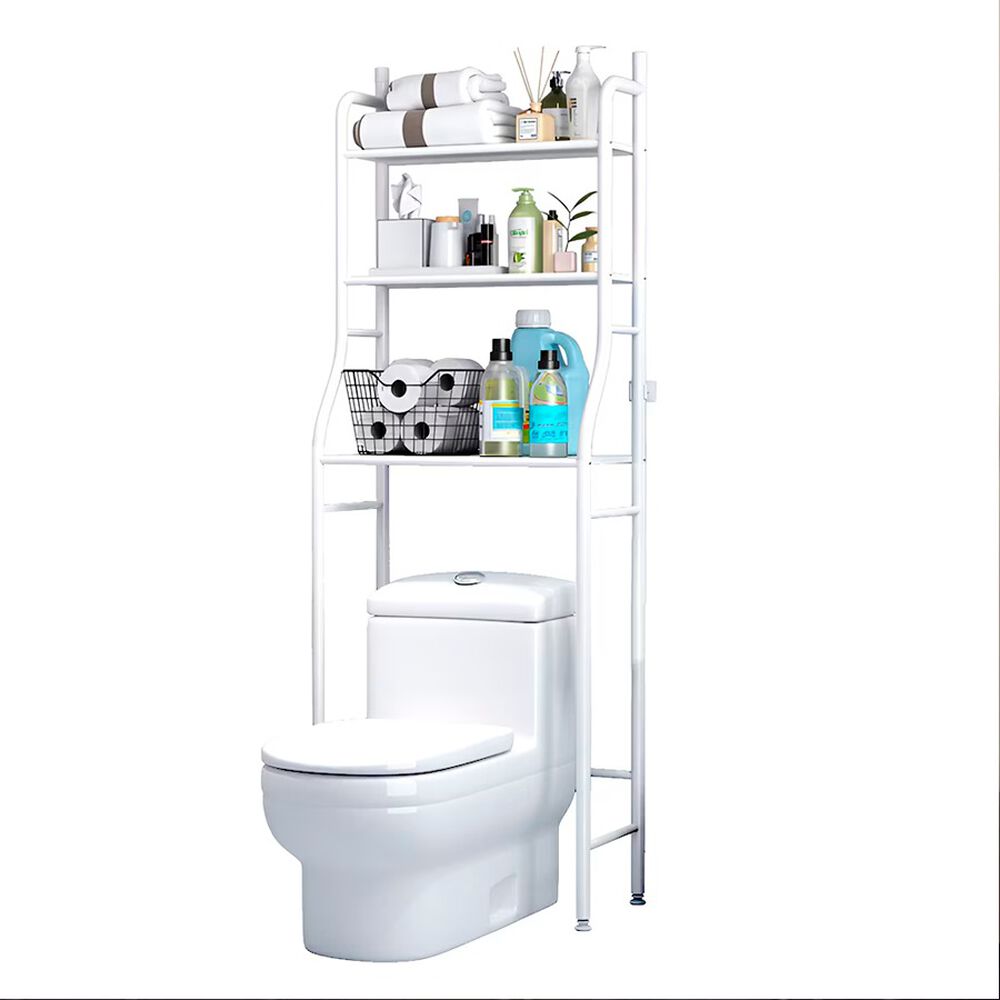 Estante Organizador Met&aacute;lico De Almacenamiento Para Ba&ntilde;o De 3 Niveles image number 5.0