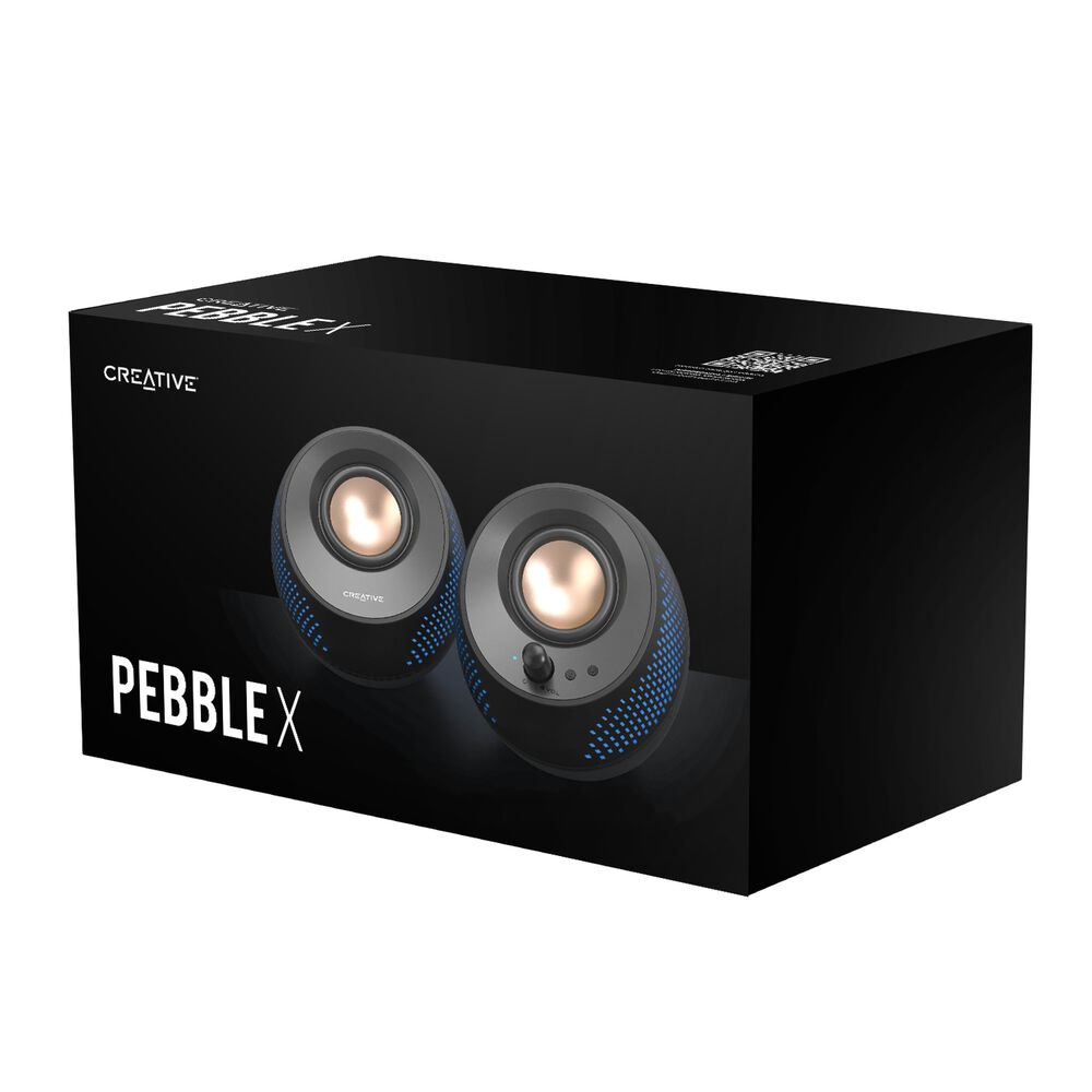 Parlante Creative Pebble X Mf1715 Negro Led image number 1.0